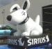 Event Decoration Sirius Dog Inflatable White Lead Free DigitalPrinting
