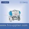Pnuematic JIS-Flanged 3 PCS industrial full port Ball valve With flange Connection