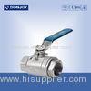 FDA / ISO SS304 Two Peice Ball valve With Female Thread Connection