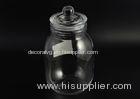 White Hermetic Glass Storage Jars Large Volume 1950Ml For Home