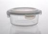 Eco Friendly Home Party Large Glass Salad Bowl With Lid Chrome Free