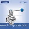 3 INCH 1.4404 Sanitary Ball Valve manual butterfly type with pull handle