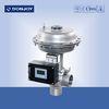 Pressure regulator valve square positioner for regulating fluid