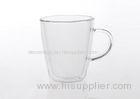 Drinkware Double Wall Borosilicate Glass Coffee Cup With Handle