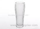 Fancy Tall Beer Double Wall Borosilicate Glass Chemical Resistance