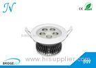 Large Brilliant 5w Led Downlight Recessed Lighting With Led Bridgelux 45mil Chip