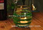 Round Decorative Glassware Bowls Mouth Blown Candle Holder For Home