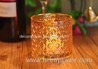 Recycled Decorative Glassware Candle Jar Shiny Liquid Luster Finish