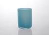 Pillar Wax Glass Blue Candle Holder Wedding Party Empty Candle Jar