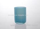 Pillar Wax Glass Blue Candle Holder Wedding Party Empty Candle Jar