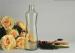 Clear Glass Wine Bottles 489Ml / Glass Whisky Bottles Dectaner Refillable