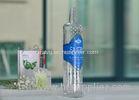 Soda Lime 700Ml Large Glass Wine Bottles Clear With Decal Printing