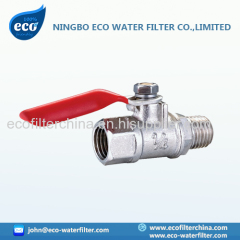 nickel plated brass ball valve