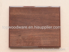 Walnut piano finish wooden plaque