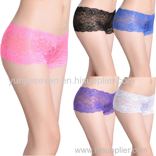 Specili Discount Sexy Lace Panties Hipster Stretch Lace Boyshort Hot Lingerie Stock Underwear