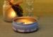 560ml Purple Printed Tin Candle Holders Refillable Wax Container