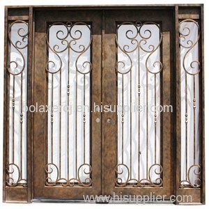 Wrought Iron Double Entry Doors