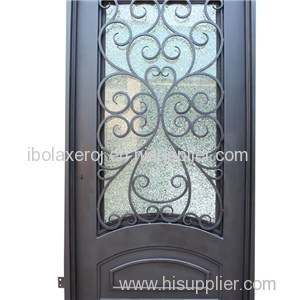 Wrought Iron Single Entry Doors