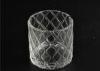 Modern Soda Lime Glass Tea Light Candle Holders Small Heat Proof