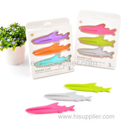 Multi-functional Shark Bag Clips Plastic Sealing Food Clip Seal Clamp Kitchen Accessories
