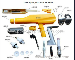 Manual Gema Powder Gun replacement Parts