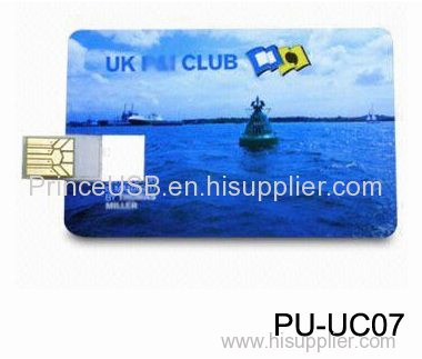 Customized Logo Name and Credit Card USB Flash Drive 8GB USB Flash Card USB Flash Drive available