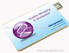 Best Price 8GB Card Shaped USB Flash Drive Double Side Logo Printing Customized USB Flash Drive