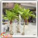 Small Fake Plants Plastic Leaves Artificial Cyathea Palm Tree with fiberglass trunk for garden decoration