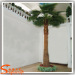 Steel plate handmake artificial Palmetto tree green ornamental Washington palm trees with fiberglass for indoor