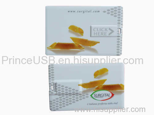 Chinese Bulk Promotion OEM Logo Thin Credit Card USB Flash Drive with different storage and logo