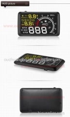 Ouchuangbo 5.5'' OBDII 2 Car HUD Interface Fuel BT Overspeed Warning Head Up Display