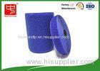 Blue velcro tape customized adhesive backed hook and loop tape 100% nylon material