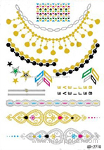 the Metallic jewelry Temporary tattoo sticker