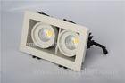 White Adjustable Epistar COB LED Grille Lights 14W 1400lm With CE Rohs