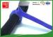 Industrial Reuse Hook and Loop Cable Tie Blue color Strong Sticky For Fixed