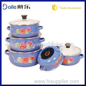 2014 Yiwu Promation Kitchenware Wholesale & Enamel Cookware With Glass Lid Wholesale