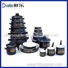 Enamelware Casserole 17pcs Cookware Set