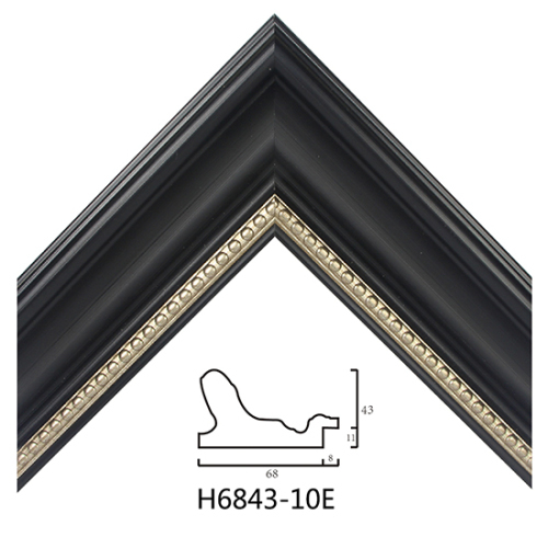 Quality Plastic Frame Moulding Wholesale Black White Color