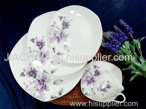 square shape dinner set