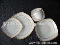 square shape dinner set