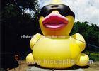 EN14960 Anti - UV Inflatable Yellow Duck 4m Lovely Giant Inflatable Animal