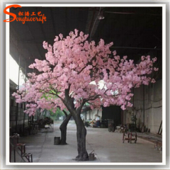 plastic leaves silk sakura flower artificial white indoor Japanes plants cherry blossom tree for wedding decor