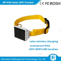 Reacher solar powered gps tracker for pets/dog/cow/sheep with free tracking platform/mobile devices APP