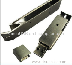 High Quality Metal USB Flash Drive with Key Chain 8GB USB Flash Drive Made in China