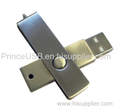 Hot Selling 8GB Metal Swivel USB Flash Drive for Promotion Gifts Custom Software Download USB Bulk 4GB USB Flash Drives