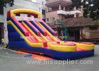Big Double Lane Commercial Inflatable Water Slide With Pool Made Of 0.5mm PVCTarpaulin