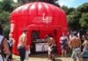 Red Air Inflatable Exhibition Tent Dome 1300D PVC With Logo Printing