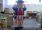 Decorative Inflatable Uncle Sam Costume Custom Moving Inflatable Mascot Costume