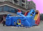 Clown Bouncy Slide Large Inflatable Water Slides With Sun Cover