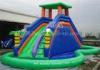 Large Inflatable Bouncer Slide With Pool Commercial Amusement Park Games